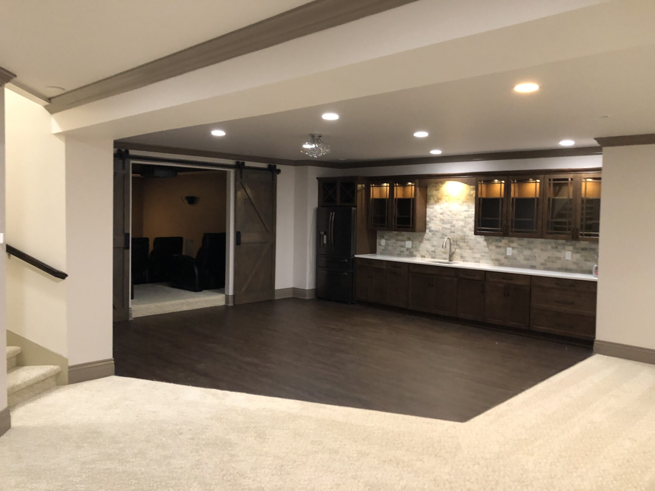 Basement Bar and Theater Room